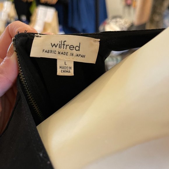 Wilfred Silk Razor Back Blouse with Zipper - Picture 4 of 4